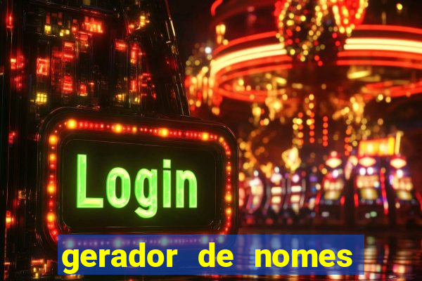 gerador de nomes para jogos